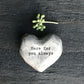 Grey Porcelain Pebble Inspirational Sentiments Gift - East of India