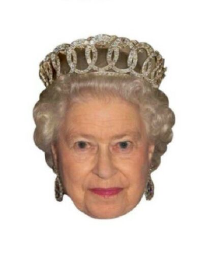 Queen Elizabeth Face Mask Platinum Jubilee Royal Family Fancy Dress Street Party