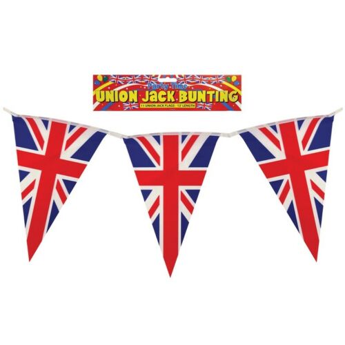 British Union Jack GB Triangle Bunting Flags Great Britain UK Party Sports 7m