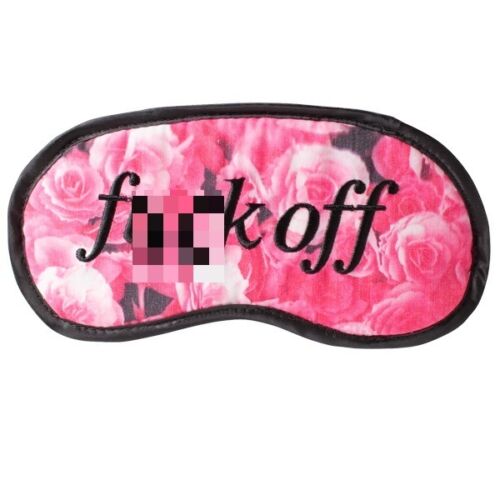 Novelty F**k Off Eye Mask Fun Blindfold Eyemask Travel Sleep Aid Adult Xmas Gift