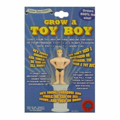 Grow A Toyboy Toy Boy Fun Funny Novelty Joke Prank Party Secret Santa Adult Gift