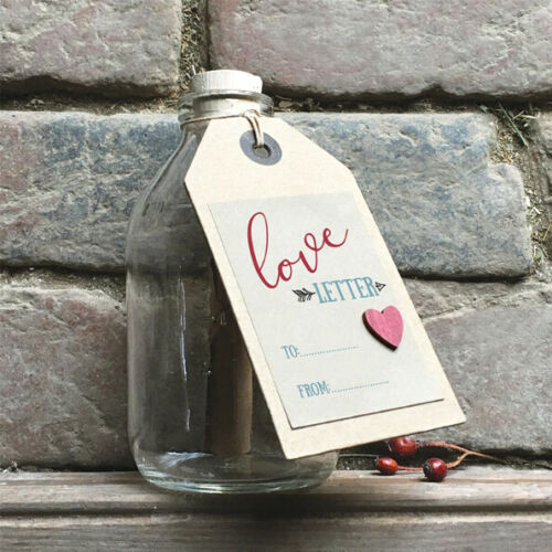 Large Love Letter Message In Glass Bottle - Most Meaningful Valentines Day Gift