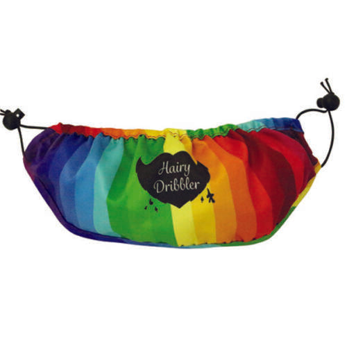 Rainbow Beard Bib Apron Gents Fancy Dress Xmas Party Secret Santa Novelty Gift