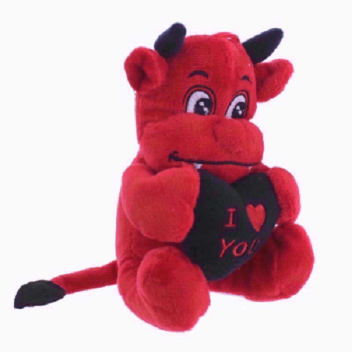 Red Devil Valentines Day Plush Teddy Love Heart Romantic Cute Anniversary Gifts
