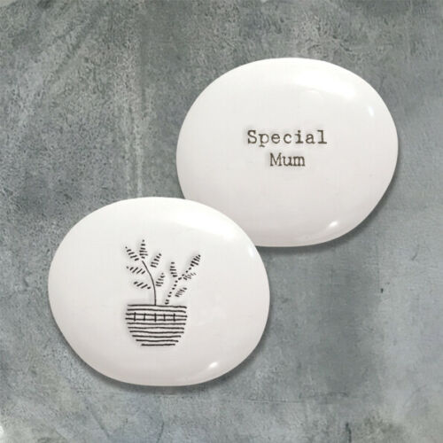 East of India Porcelain Pebbles Inspirational Sentiments Gift