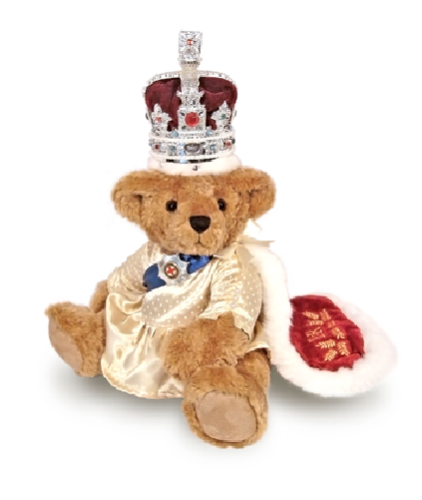 Her Majesty The Queen Elizabeth ll Plush Soft Teddy Bear British Souvenir Gift